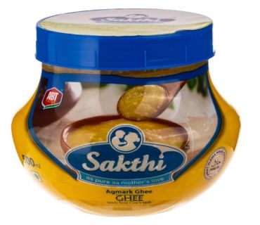 Sakthi Ghee 500Ml, 20 Pieces Per Carton